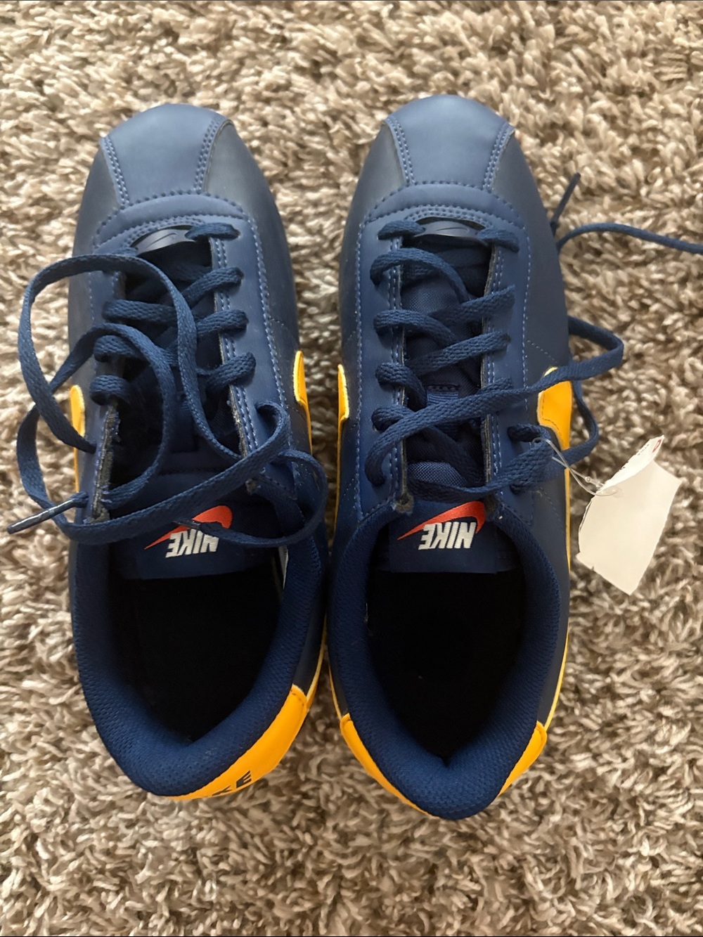 Nike Cortez Kids Midnight Navy with Sail Accent Sneakers